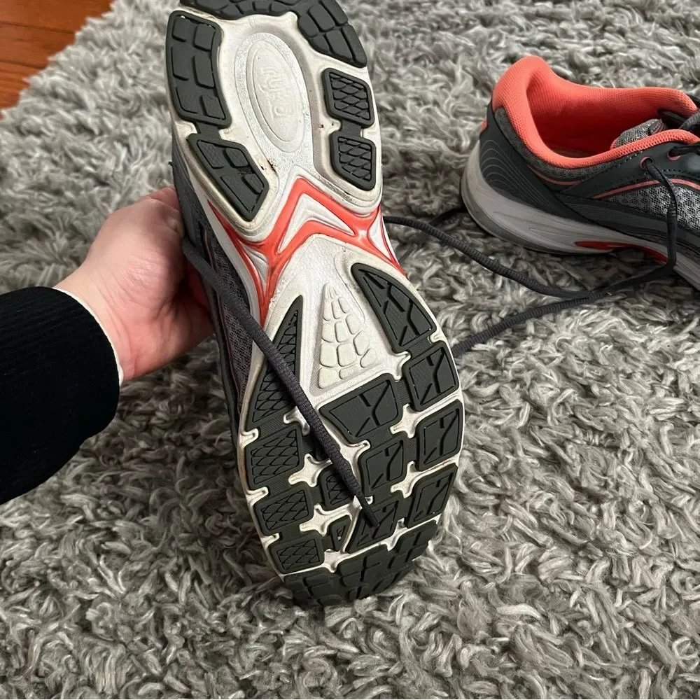 Ryka grey and orange sneakers size 9